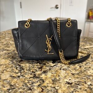 Yves Saint Laurent Black Quilted Leather Shoulder Bag